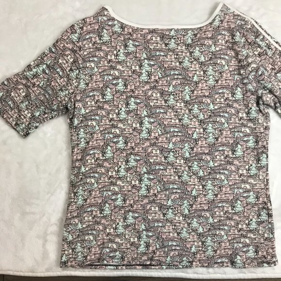 Lularoe Short Sleeve Lightweight Terry Sweatshirt Tee Size 3XL FITS LIKE A LARGE - Picture 4 of 9